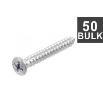 ALLPARTS GS-3364-B10 Bulk Pack Chrome 1-Inch Bridge Mounting Screws 