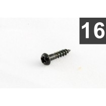 ALLPARTS GS-3376-003 Pack of 16 Black Small Tuner Screws 