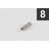 ALLPARTS GS-3384-005 Pack of 8 Steel Bridge Height Screws for Telecaster 