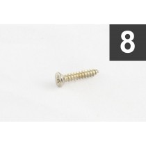 ALLPARTS GS-3397-001 Pack of 8 Nickel Short Humbucking Ring Screws 