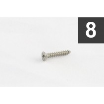 ALLPARTS GS-3397-005 Pack of 8 Steel Short Humbucking Ring Screws 