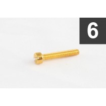 ALLPARTS GS-5453-002 Pack of 6 Gold Humbucker Pole Piece Screws 