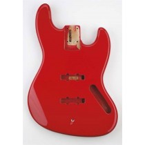 ALLPARTS JBF-FR Fiesta Fiesta Red Finished Replacement Body for Jazz Bass 