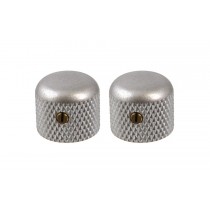 ALLPARTS MK-3150-007 Short Aged Chrome Dome Knob Set 