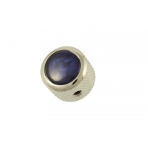 ALLPARTS MK-3173-010 Q-Parts Blue Pearl Chrome Dome Knob 