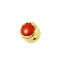 ALLPARTS MK-3177-002 Q-Parts Gold Red Knob 