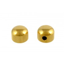 ALLPARTS MK-3315-002 Gold Mini Dome Knob Set 