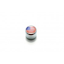 ALLPARTS MK-3316-010 US Flag Chrome Dome Knobs 