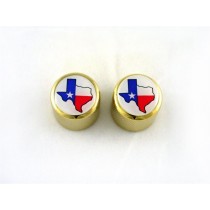 ALLPARTS MK-3317-002 State of Texas Gold Dome Knobs 