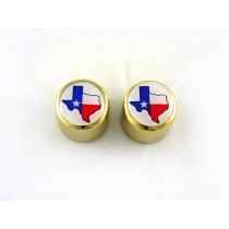 ALLPARTS MK-3317-002 State of Texas Gold Dome Knobs 