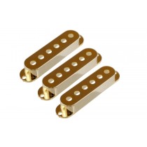 ALLPARTS PC-0406-002 Set of 3 Gold Pickup Covers for Stratocaster 