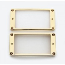ALLPARTS PC-0438-002 Metal Humbucking  Ring Set Curved Gold 