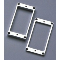 ALLPARTS PC-0438-010 Metal Humbucking Ring Set Curved Chrome 