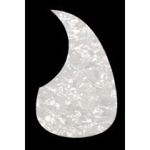 ALLPARTS PG-0090-055 White Pearloid Acoustic Pickguard 