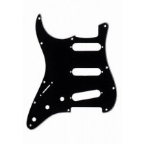 ALLPARTS PG-0552-L33 Left Handed Black Pickguard for Stratocaster 