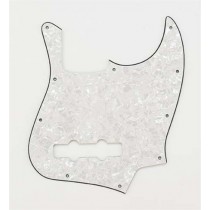 ALLPARTS PG-0755-055 White Pearloid Pickguard for Jazz Bass 