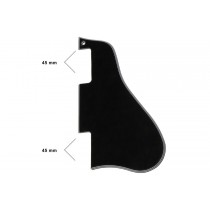 ALLPARTS PG-0818-037 Black Short Pickguard for Gibson ES-335 