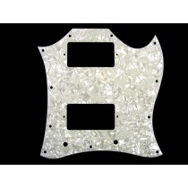 ALLPARTS PG-9803-055 Large White Pearloid Pickguard for Gibson SG 