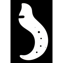 ALLPARTS PG-9842-025 White Pickguard for Danelectro 59DC 
