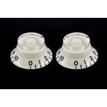 ALLPARTS PK-0140-025 White Bell Knobs 