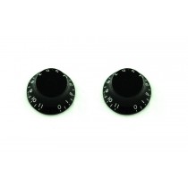 ALLPARTS PK-0142-023 Bell Knobs 0-11 Black 