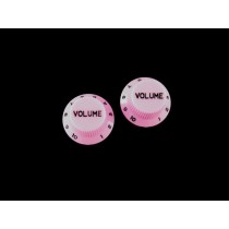 ALLPARTS PK-0154-021 Set of 2 Pink Volume Knobs 