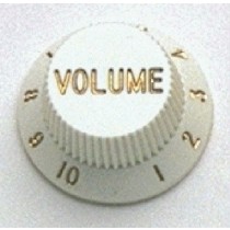 ALLPARTS PK-0154-025 Set of 2 White Volume Knobs 