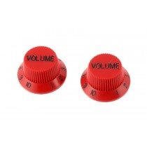 ALLPARTS PK-0154-026 Set of 2 Red Volume Knobs 