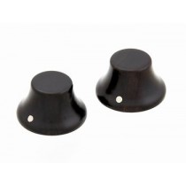 ALLPARTS PK-3197-0E0 Ebony Bell Knobs 