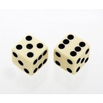 ALLPARTS PK-3250-028 Cream Dice Knobs 