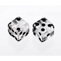 ALLPARTS PK-3250-031 Clear Dice Knobs 