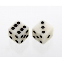 ALLPARTS PK-3250-055 White Pearl. Dice Knobs 