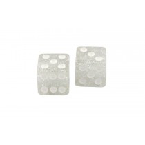 ALLPARTS PK-3250-057 Silver Glitter Dice Knobs 