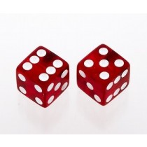 ALLPARTS PK-3250-067 Transparent Red Dice Knobs 