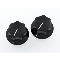 ALLPARTS PK-3256-023 Set of Two Black Knobs for Mustang