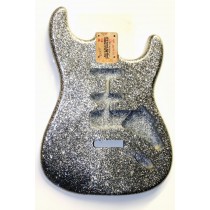 ALLPARTS SBF-SSH Silver Sparkle Finished SSH Replacement Body for Stratocaster 