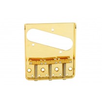 ALLPARTS TB-0020-002 Gold Vintage 3 Saddle Bridge for Telecaster 