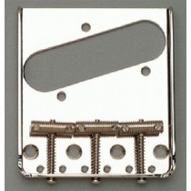 ALLPARTS TB-0020-L01 Left Handed Nickel Vintage 3 Saddle Bridge for Telecaster 