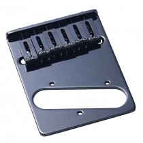 ALLPARTS TB-0030-003 Black 6 Saddle Gotoh Bridge for Telecaster 