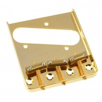 ALLPARTS TB-5125-002 Gold Vintage Compensated Saddle Bridge for Telecaster 