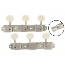 ALLPARTS TK-0700-001 Vintage Style 3x3 Keys Nickel 