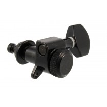 ALLPARTS TK-7574-003 6-in-line Mini Locking Tuners Black 