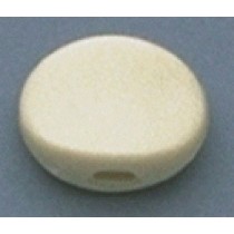 ALLPARTS TK-7710-B25 Plastic Oval Buttons White Bulk 