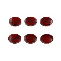 ALLPARTS TK-7728-076 Red Jasper Oval Button Set for Gotoh 