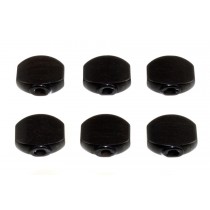 ALLPARTS TK-7728-0E0 Schaller Style Small Ebony Button Set for Gotoh 