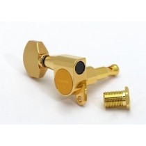 ALLPARTS TK-7760-L02 Gotoh Left Handed 6-in-line Mini Keys Gold 