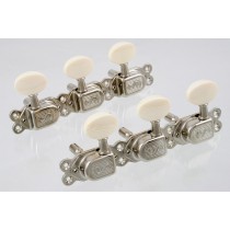 ALLPARTS TK-7846-001 Schaller Nickel Classic Deluxe Selmer 3x3 Tuners 