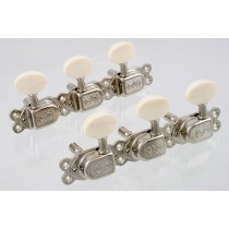 ALLPARTS TK-7846-001 Schaller Nickel Classic Deluxe Selmer 3x3 Tuners 