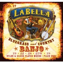 LaBella 17 Acoustic Folk Set Banjo Classical 5 String - Strengesett for 5-strengs banjo