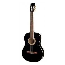 Salvador Cortez CC-10-BK Student Series classic guitar, cedar top, sapele back and sides, black